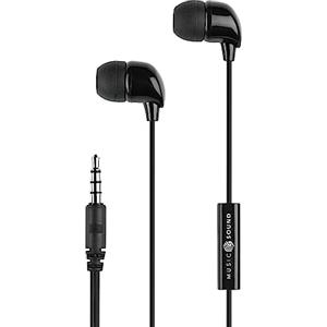 Music Sound | AURICOLARI Fullcolor In-Ear | Auricolari con Filo e Microfono - Jack 3.5 Mm - Colore Nero
