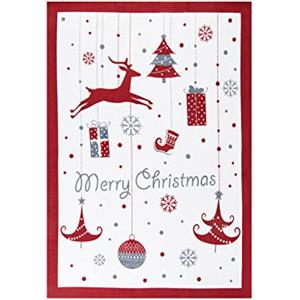 Excelsa 65432, Canovaccio Multiuso Merry Christmas, cm. 50 x 70, Cotone