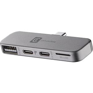 Cellularline SMARTPHONE HUB - Adattatore USB-C 4 Porte, Compatibile con Smartphone e Tablet, Plug & Play, Design Compatto