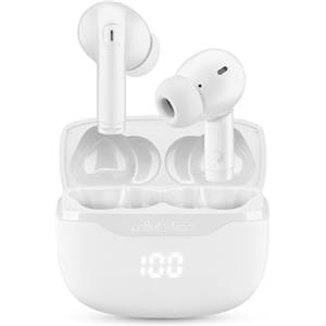 cellularline KEY Auricolari In-Ear True Wireless, 16 Ore Play Time, Display LED Custodia, Double Master, Controlli Touch, Ricarica USB-C, Design Tascabile - Nero