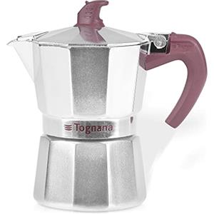 Tognana Extra Style, Caffettiera Moka, 3 Tazze, Alluminio, Grigio