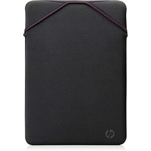 HP Custodia Protettiva Reversibile per Laptop Portatili fino a 14 Pollici, Profilo Sottile e Senza Cerniera, Tessuto in Neoprene Disinfettabile e Lavabile in Lavatrice, Colore Grigio/Malva