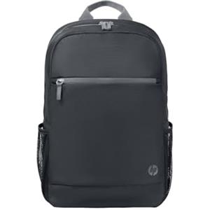 HP Zaino per Notebook fino a 15.6", Diverse Tasche Interne e Esterne, Vani e Scomparti Imbottiti, Resistente all'Acqua, Comodo e Durevole, Creato con Materiale Riciclato, Grigio/Nero