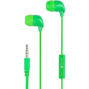 Music Sound | AURICOLARI Fullcolor In-Ear | Auricolari con Filo e Microfono - Jack 3.5 Mm - Colore Verde