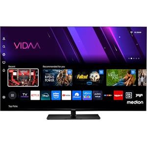 MEDION TV 55 pollici (138,8 cm) Smart TV (Dolby Vision HDR, VIDAA Store, DVB-T2 HD, DVB-C, DVB-S2, HEVC, Prime Video, Disney+, DAZN, HbbTV, PVR, Bluetooth, MD 855300)
