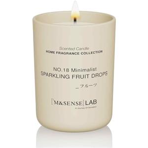 M&SENSE Candele alla Soia 250g in Vetro, Gocce di Frutta Frizzante, 50H Combustione, Cera Soia Naturale Candela Non Tossico, Aromaterapia Relax, Regalo di Lusso Donne & Mamma