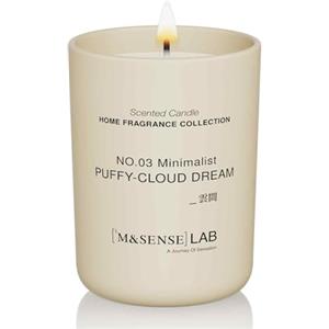 M&SENSE Candele alla Soia 250g in Vetro, Sogno di Nuvole Soffici, 50H Combustione, Cera Soia Naturale Candela Non Tossico, Aromaterapia Relax, Regalo di Lusso Donne & Mamma