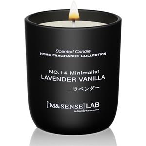 M&SENSE Candele alla Soia 150g in Vetro, Lavanda e Vaniglia, 30H Combustione, Cera Soia Naturale Candela Non Tossico, Aromaterapia Relax, Regalo di Lusso Donne & Mamma