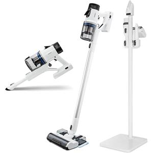 MEDION Aspirapolvere verticale con funzione lavapavimenti P400 W (senza filo, senza sacchetto, tecnologia ciclonica, batteria ricaricabile, HEPA H13, rullo spazzola)