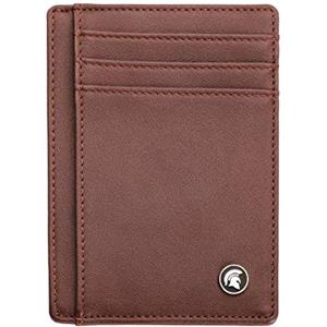 POWR - Portatessere Uomo - Portafoglio Uomo Slim - Porta Badge RFID - Porta Carte Di Credito Uomo - Mini Wallet Tascabile - Portaschede Sottile - Smart Card Holder Wallet