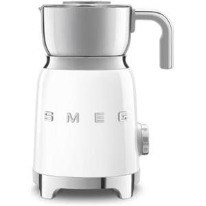 Smeg, Montalatte Multifunzione MFF11WHEU, con Sistema ad Induzione, 6 Programmi Preimpostati, Una funzione Manuale, Caraffa Removibile da 600 ml, Tappo Misuratore, Avvolgicavo Integrato, 500W, Bianco