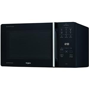 Whirlpool MCP 349 BL Chef Plus Microonde termoventilato combinato, con griglia alta, griglia bassa, piatto Crisp + maniglia, 25 litri, Nero