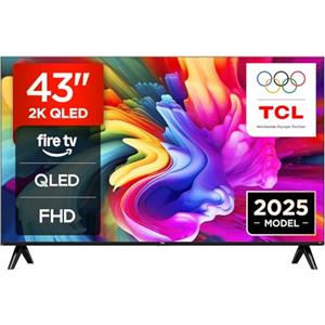 TCL 43SF560 - 43-inch QLED Direct Smart Full HD LED TV with Fire TV and HDR, Metallic Design, Frameless