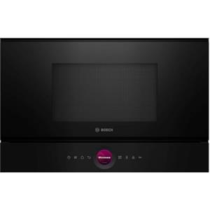 Bosch BFR7221B1, Serie 8, Microonde da incasso, 7 Programmi automatici cottura, Display TFT Touch, Cavità in acciaio Inox, Tecnologia inverter, Nero