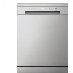 LG DF141FV Lavastoviglie Libera Installazione, Serie 1, Lavastoviglie 14 coperti, Classe D, Sistema QuadWash a 4 Bracci Irroratori, Programma Turbo, EasyRack Plus, Smart Diagnosis, Grigia