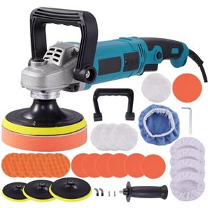 wowspeed Lucidatrice Auto a Batteria, Lucidatrice Rotorbitale con 2 Batterie, 6 Velocità Regolabili 3300RPM, Kit Lucidatura Auto per Cerare, Rimuovere Graffi e Lucidare la Vernice