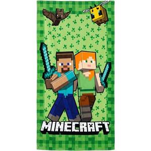 Clondo Telo Mare Bambini Per Minecraft Fan - Microfibra Morbida in Poliestere - Asciugamano Mare Piscina, Colori Vivaci, Idea Regalo Estate, Gadget Ufficiale