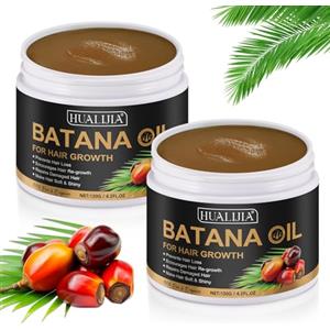 PLOBRT Olio di Batana Biologico Puro al 100% dall'Honduras per la Crescita dei Capelli - Previene la Caduta, Favorisce lo Spessore - per Uomini e Donne, 8,4 oz