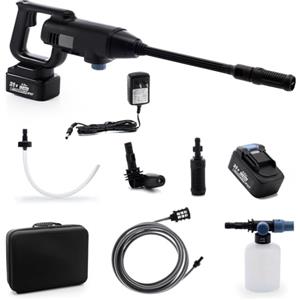 Gtremulent Idropulitrice Portatile a Batteria: 950PSI con Lancia 360° e 3 Modalità Kit Auto - Senza Fili ad Alta Pressione per Lavaggio Auto/Pavimenti Esterni/Bici - Anziani/Adolescenti-Upgrade