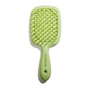 Muitomas, Spazzola per Capelli, Spazzola Capelli Fini con Setole Flessibili e Manico Ergonomico, Spazzola Scioglinodi per Capelli Lisci e Ricci, Colore Verde Salvia