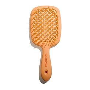 Muitomas, Spazzola per Capelli, Spazzola Capelli Fini con Setole Flessibili e Manico Ergonomico, Spazzola Scioglinodi per Capelli Lisci e Ricci, Colore Peach Fuzzy