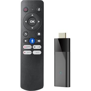 NONDK Q6 Mini TV Stick+telecomando vocale Bluetooth Android 10 1GB+8GB 2.4G+5G WiFi+BT4.0 H313 Smart TV Box Android TV Stick PK DQ03