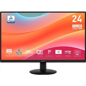 MSI PRO MP242L Monitor 23,8'' Full HD 1920x1080, 1ms, 100Hz, Design Ergonomico