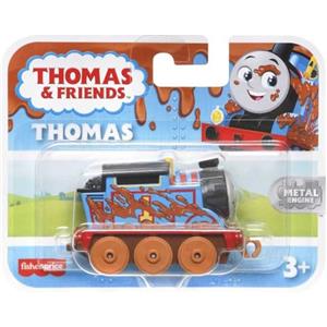 Thomas & Friends Fisher Price Mud Run Thomas - Trenino giocattolo da spingere per bambini dai 3 anni in su