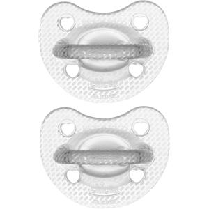 Chicco Gommotto Silicone Crystal 2-6 Mesi - Set da 2 Pezzi, Extra Morbido e Favorisce lo Sviluppo della Bocca