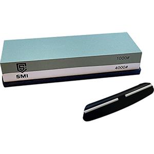 SMI - Pietra Affilacoltelli Pietra per Affilare Grana 1000-4000 Pietre Affilatura Coltelli Affila Coltelli da Cucina Cote Affilacoltelli