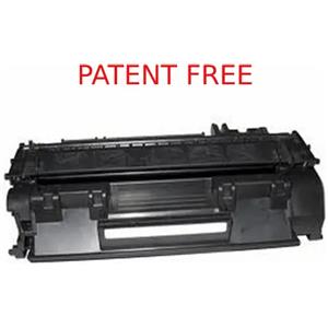 HP PATENT FREE Toner Compatibile Nero CE505A CF280A Canon 719A - 6500 Pagine, Scatola da 10