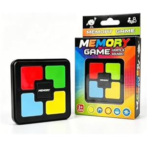 TNSLAND Gioco Memoria Bambini Elettronico con Luci e Suoni, Giocattolo Educativo Portatile da Viaggio Auto, Giochi di Concentrazione e Reazione per Bambini 6-10 Anni, Idea Regalo Compleanno o Natale