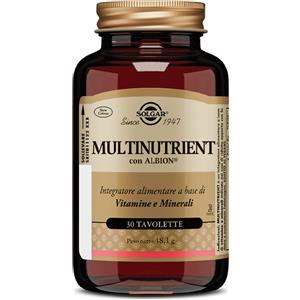 Solgar Multinutrient - Integratore di Vitamine e Minerali, 30 Tavolette per Benessere Generale