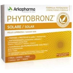 Arkopharma Phytobronz - Integratore Solare 30 Perle con Carotenoidi Vegetali per un'Abbronzatura Luminosa