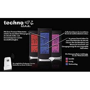 techno line WS 6501 Stazione Meteo, Nero