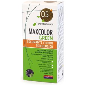 Vital Factors Max Color - Colorante Fluido Tricologico Semipermanente 05 Castano Dorato con Estratti Vegetali e Balsamo