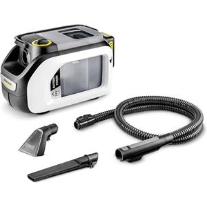 Karcher Lavatappeti Smacchiatore SE 3-18 Compact Home, Pulitore spruzzo-estrazione a batteria (non inclusa) per Tessuti, Doppio Serbatoio 1,6 litri, Bocchetta tessuti, Bocchetta fessure