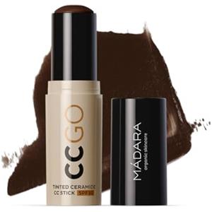 MÁDARA CC GO Stick CC colorato con ceramidi SPF30#100 Mocha - Stick correttore 3 in 1 con protezione solare minerale, uniforma il tono della pelle, copre arrossamenti e macchie