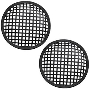 AERZETIX - C66077 - Set di 2 griglie rete di protezione per altoparlante/scatola/subwoofer - diametro 172mm - colore nero - musica sonorizzazione auto veicolo