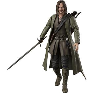 Bandai S.H. Figuarts Action Figure di Aragorn - Il Signore degli Anelli, 16 cm