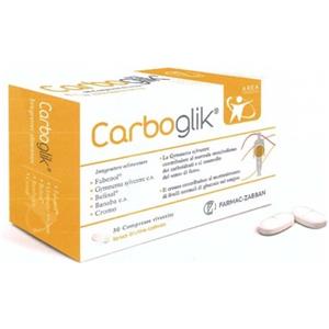 FARMAC-ZABBAN Carboglik - Integratore Alimentare per il Controllo della Glicemia e Metabolismo dei Carboidrati - 30 Compresse