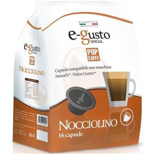 Pop Caffè Capsule Compatibili Dolce Gusto Nocciolino - 160 Capsule di Bevanda al Caffè e Nocciola
