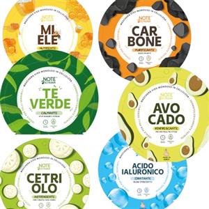 note di schiuma Maschere Viso Coreane K-Beauty Routine - Idratanti e Nutrienti per Pelle Luminosa, Trattamento Skin Care Coreano con Collagene e Vitamina E, Effetto Anti-Age (24 Pezzi Misti)
