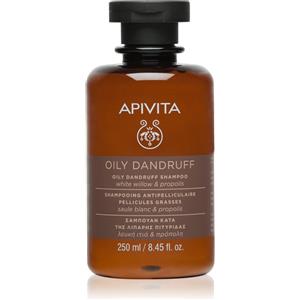 Apivita Shampoo Forfora Grassa 250ml - Con Salice Bianco e Propoli, Combatte la Forfora e Regola il Sebo