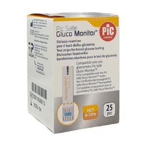 Pikdare SpA Strisce Reattive per Glicemia Pic Safe Gluco Monitor - 25 Pezzi, Risultati Precisi e Affidabili