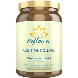 Reflower Essential Coll Age vaniglia 300g - Integratore di Collagene, Acido Ialuronico e Antiossidanti per la Pelle