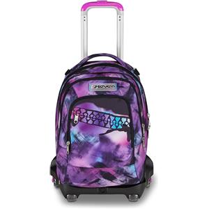 SEVEN Trolley Zaino Scuola Seven Jack 8WD New Detach Pink Fusion