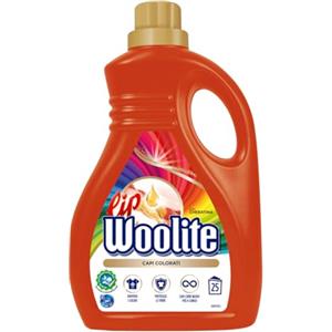 Lip Woolite Detersivo Lavatrice Capi Colorati 25 Lavaggi, 1 Flacone da 1500 ml di Detersivo Lavatrice Liquido Capi Colorati con Cheratina