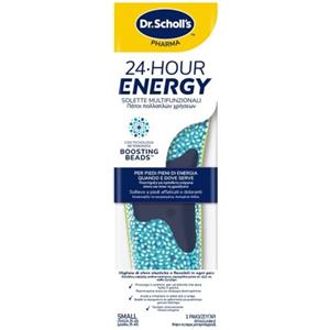 Scholl 24-Hour Energy - Solette Multifunzionali Taglia S con Tecnologia Boosting Beads