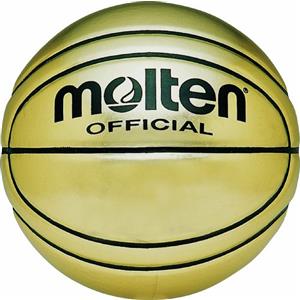 Molten - Pallone da basket Gold Presentation, misura 7, colore: oro